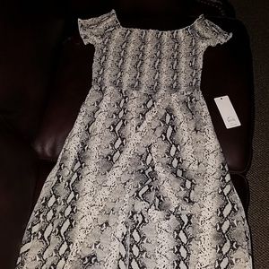 Snake print romper/maxi